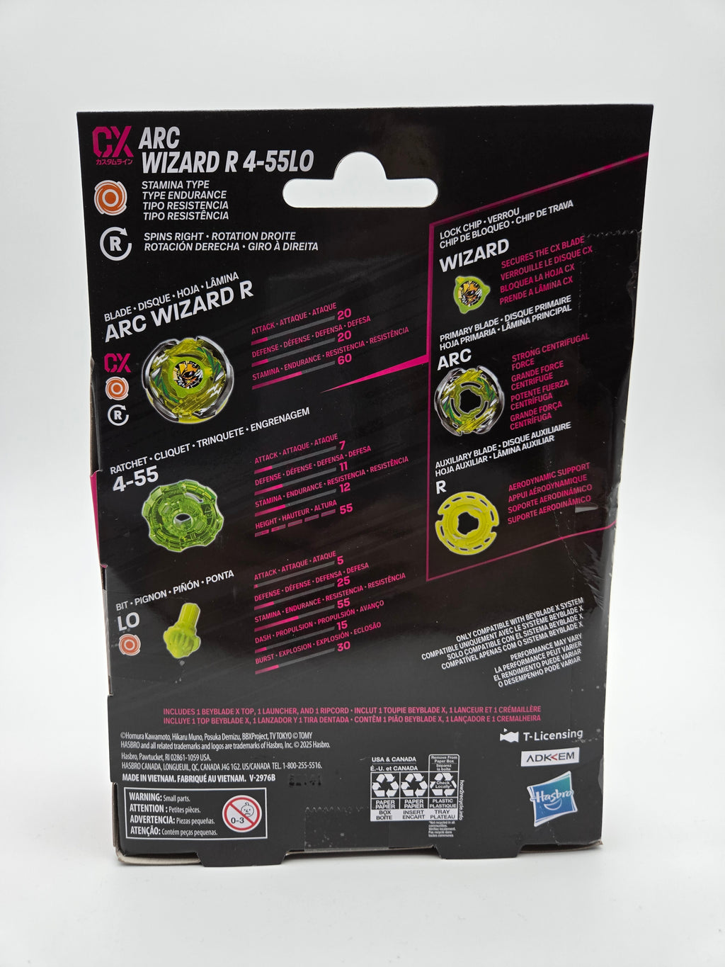 Beyblade X - [Custom Line / CX] Arc Wizard R 4-55LO Starter Pack