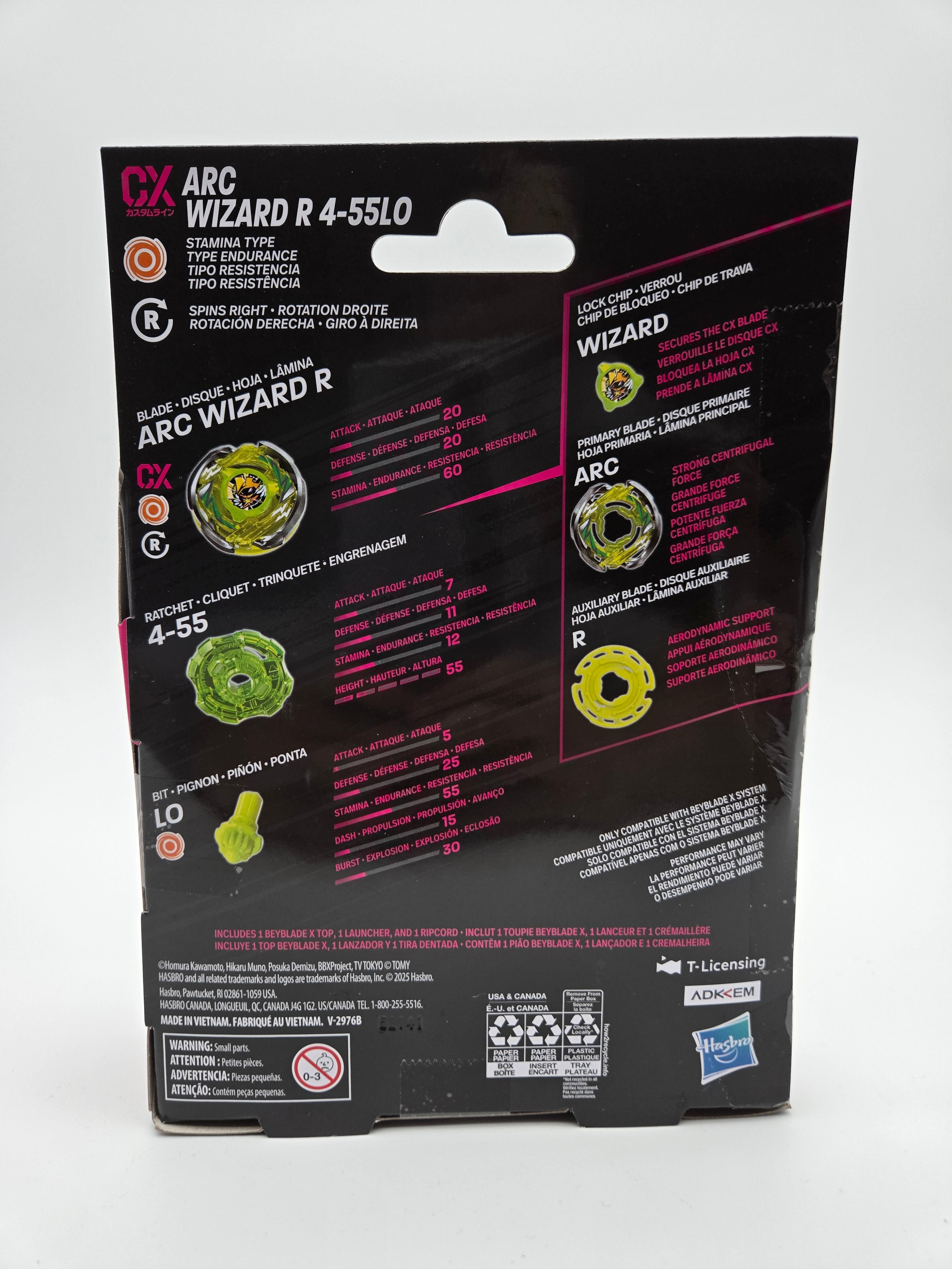 Beyblade X - [Custom Line / CX] Arc Wizard R 4-55LO Starter Pack