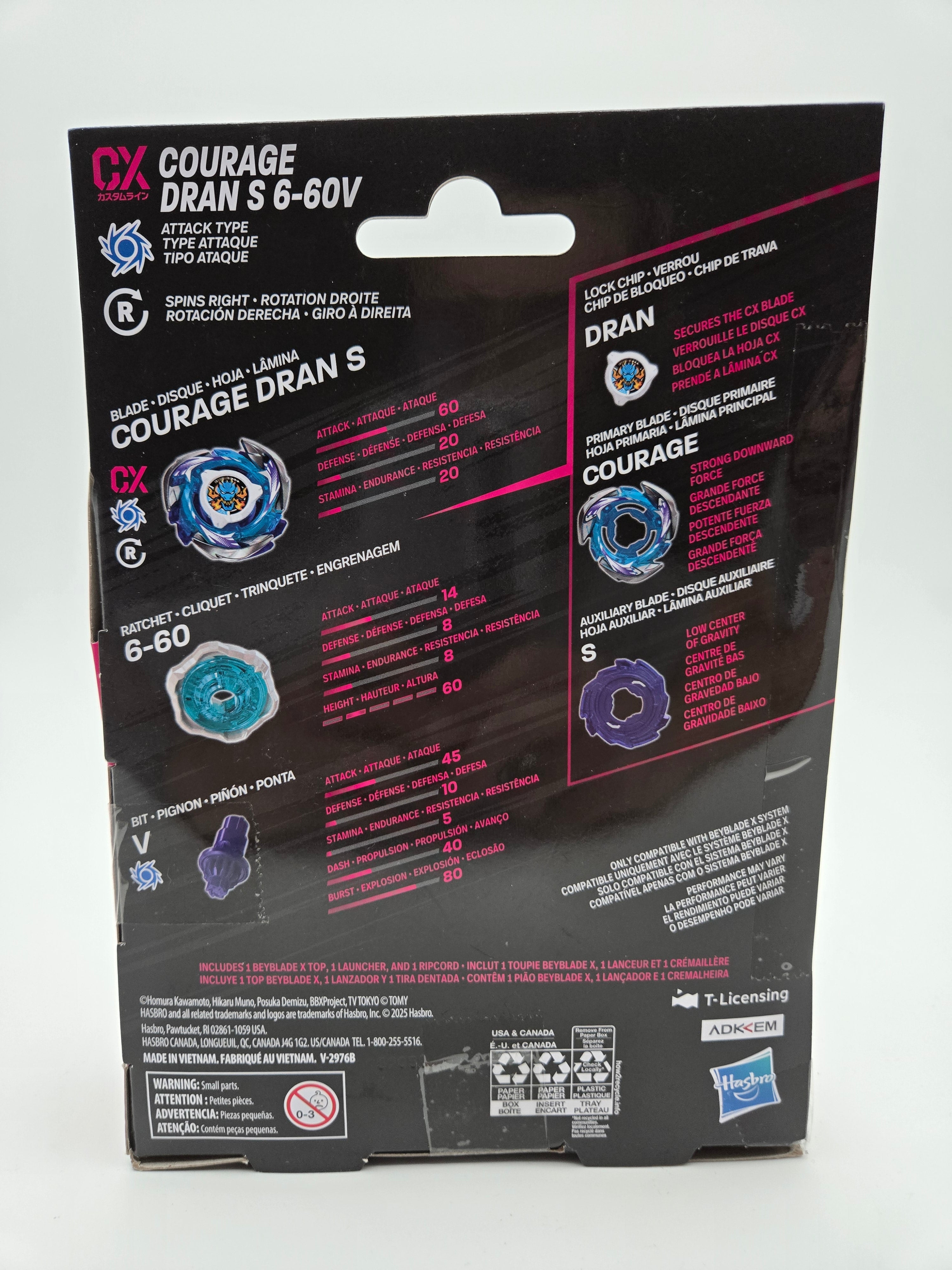 Beyblade X - [Custom Line / CX] Courage Dran S 6-60V Starter Pack