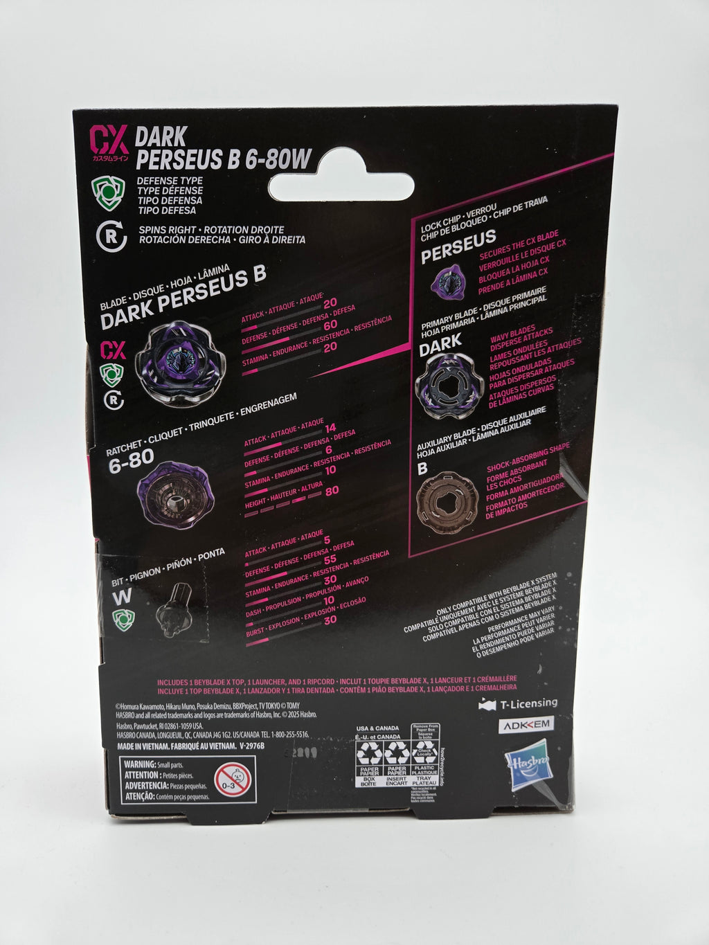 Beyblade X - [Custom Line / CX] Dark Perseus B 6-80W Starter Pack