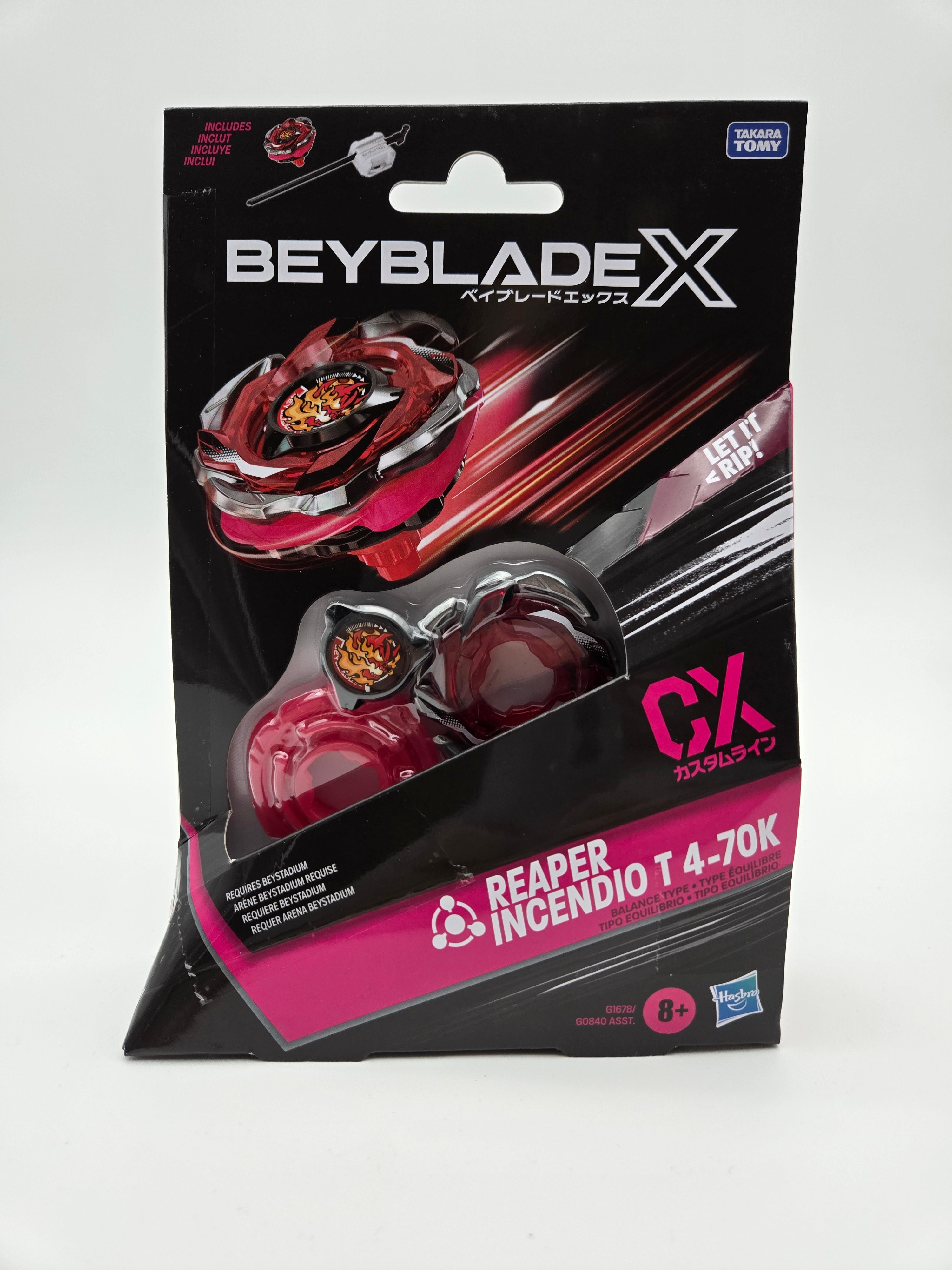 Beyblade X - [Custom Line / CX] Reaper Incendio T 4-70K Starter Pack