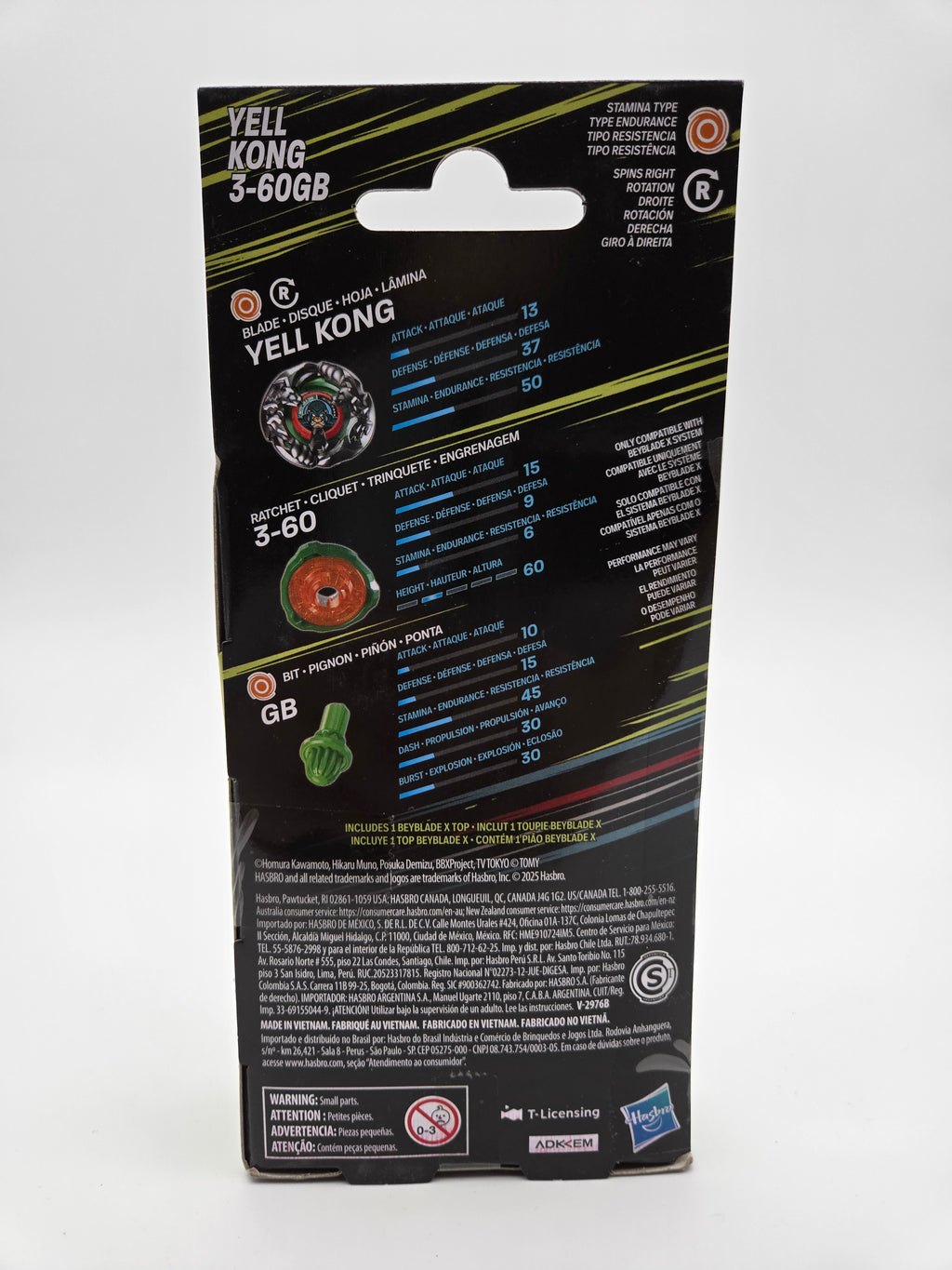 Beyblade X - [Basic Line / BX] Yell Kong 3-60B Booster Pack