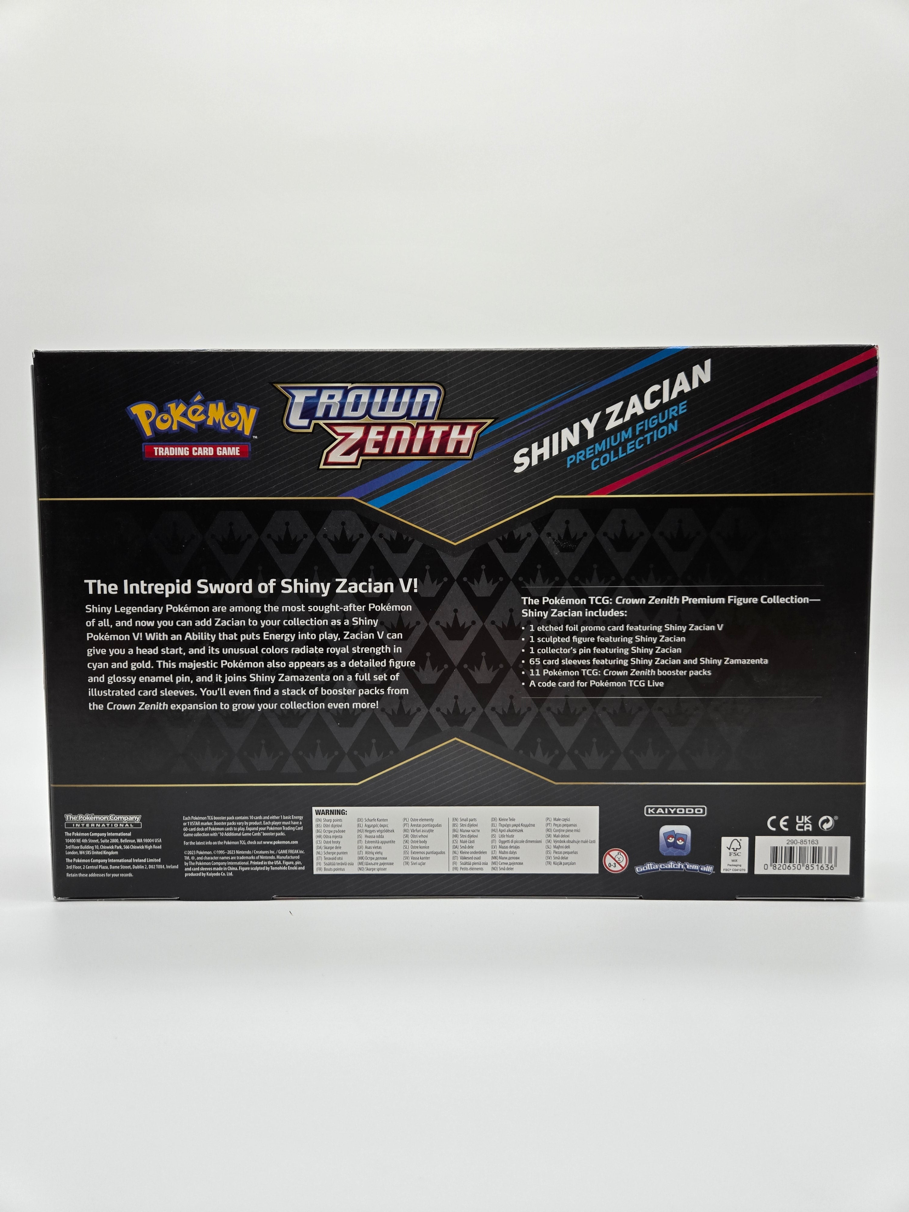 Pokemon Trading Card Game - [EN / CRZ] Crown Zenith | Shiny Zacian Premium Figure Collection